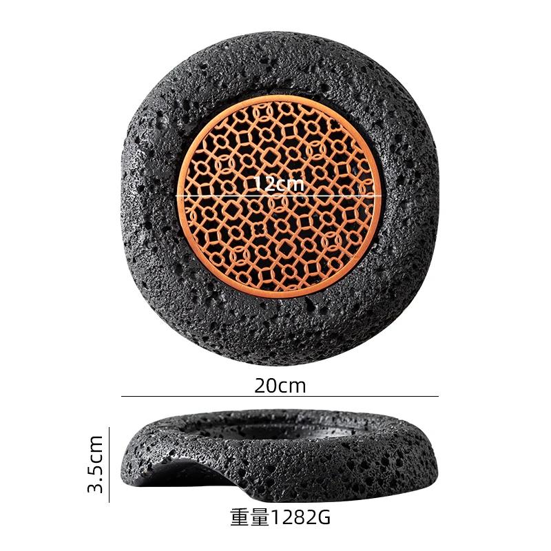 Meteorite Textured Cement Dining Plate Barbecue Plate Dry Ice Plate Sashimi Plates Sushi Dish Dessert Dish Specialty Tableware