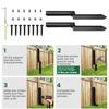 Fence Repair Kit 2X Thickened Metal Fence Support Stakes Solid Ground Spike Quick Fix Post Stabilizer For Repair Tilted Broken