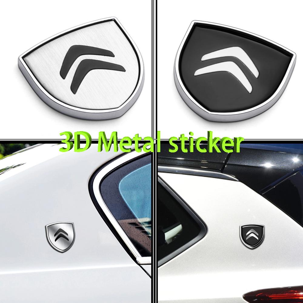 1pc Metal Car Badge Emblem Body Window Fuel Tank Cap Decoration Stickers For Citroen C1 C3 C4 Grand Picasso C5 Auto Accessories