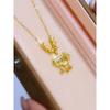 Women's Ethnic Longevity Lock Necklace - Chinese Style Fu Lock Clavicle Chain Choker, Douyin Trend, Elegant Neck Chain.