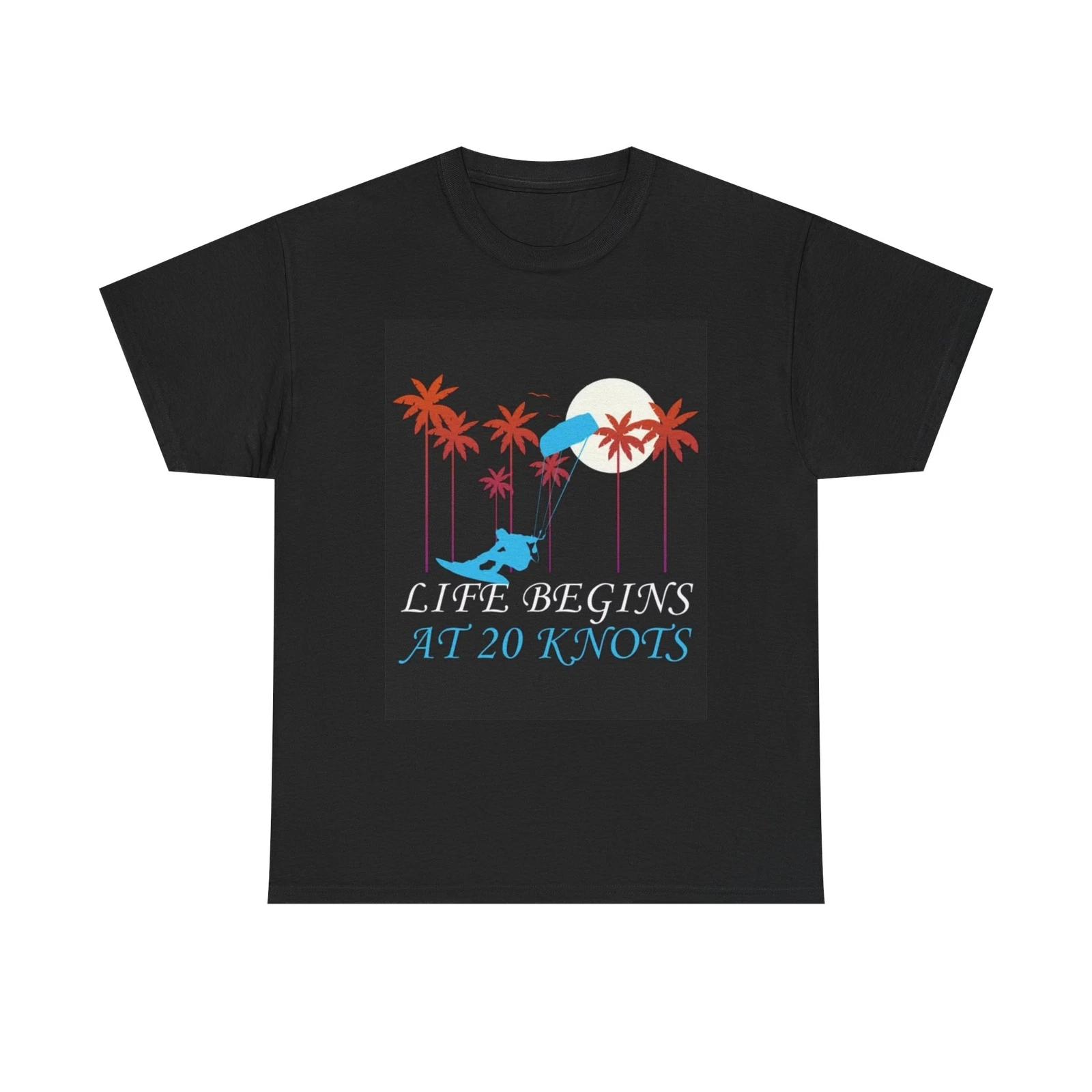 Men s and Women s T-shirts Kite Surfing Graphic M