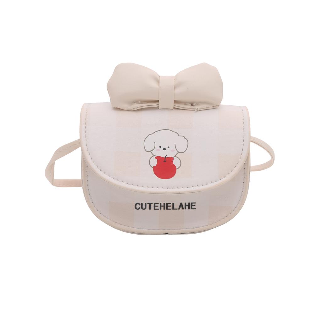 2025 new cute bow girl mini cross bag sweet little girl parent-child messenger bag