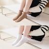 Socks With Ruffles NEW Spring And Summer Thin Style  Women's Socks Solar System Jk Cute Socks Ventilate Solid Color Casual Socks