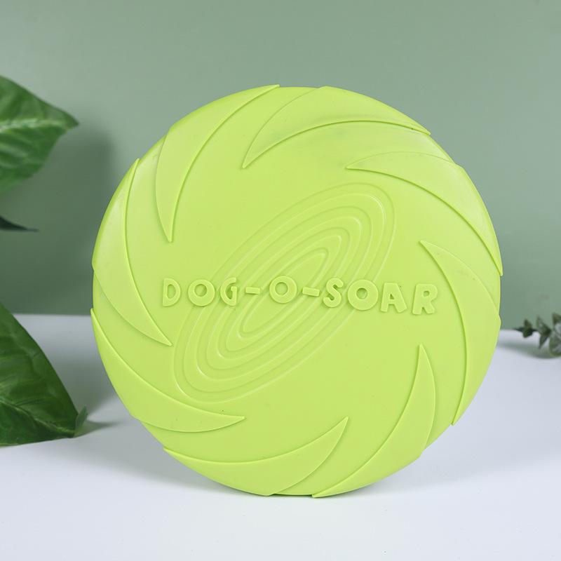 Large dog golden fur pet flying disc toy TPR soft, bite resistant, easy to throw dog flying disc outdoor training dog supplie