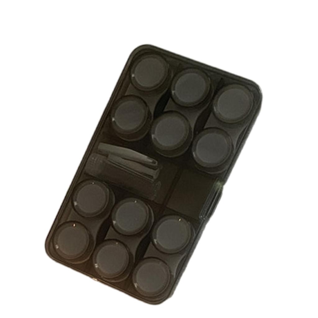 Simple Design Waterproof Contact Lens Container Holder with Wearing Tool Tweezers For Office Student Travel Use