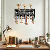 Wrought Wall Mounted Rack with Hooks - Award Display and for Medals, Ribbons, Keys - JH26146