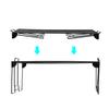 Counter Shelf Foldable Strong Bearing Space Saving Stable Non-slip Handle Multipurpose Iron Fine Mesh Counter Organizer Kitchen Supplies