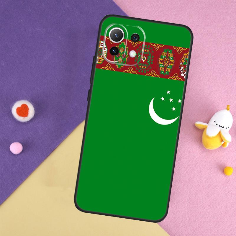 

Turkmenistan Flag Case For Xiaomi 13T 11T 12T 14T Pro 13 14 15 Ultra POCO X7 Pro X3 X5 X6 F5 F6 M6 Pro Cover Xiaomi 13