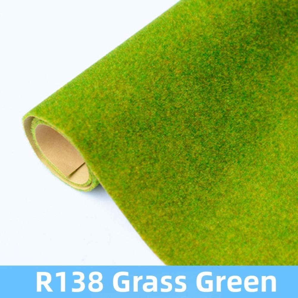 Model Turf Roll Grass Landscape Mat Short Pile Nylon Construction