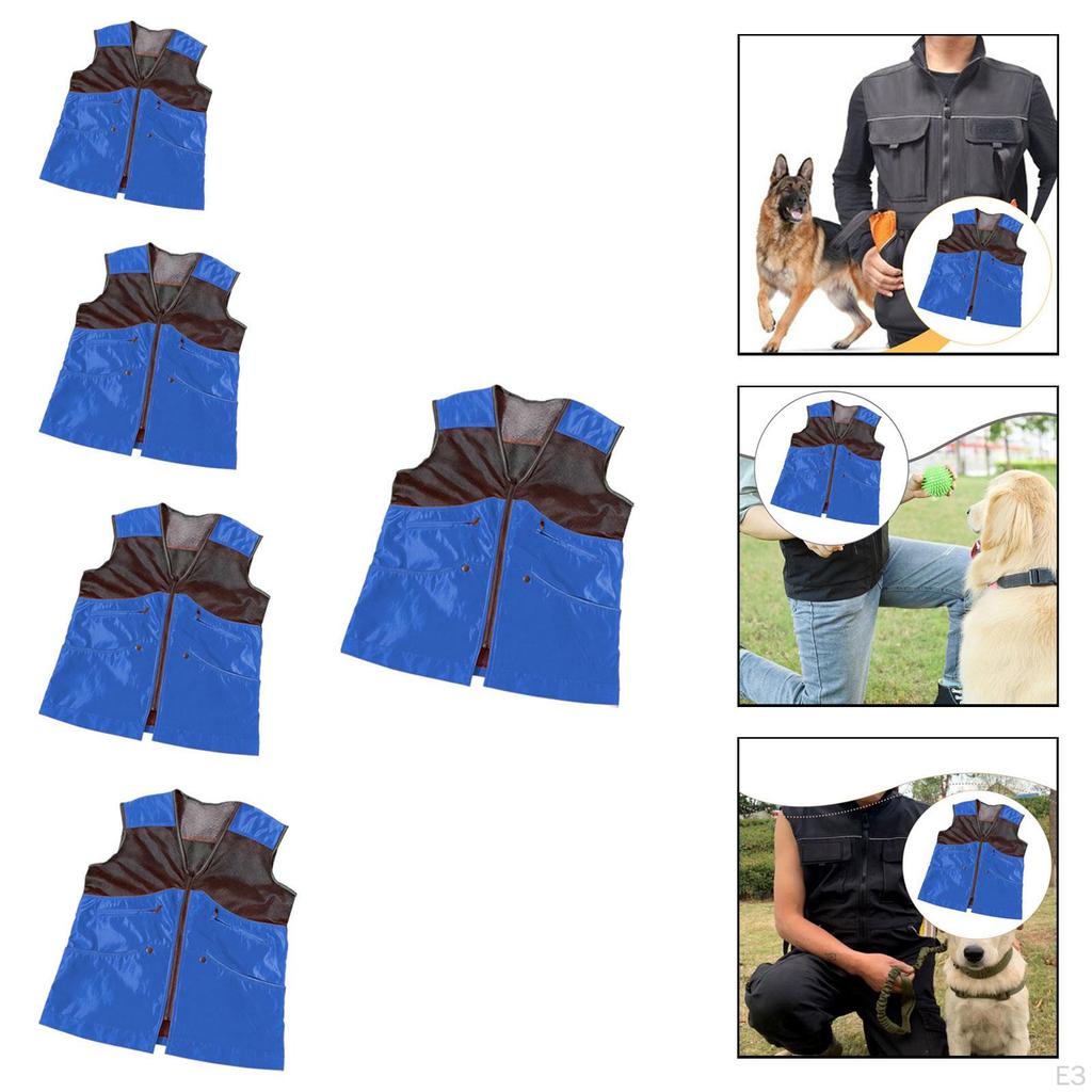 Dog Handler Training Vest Multi Pockets Comfort Nylon Suitable for Obedience Agility