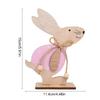 Easter Wooden Rabbit Ornament Cute Standing Bunny for Spring Easter Home Table Decoration Party DIY Crafts Kids Favors Gift 2026