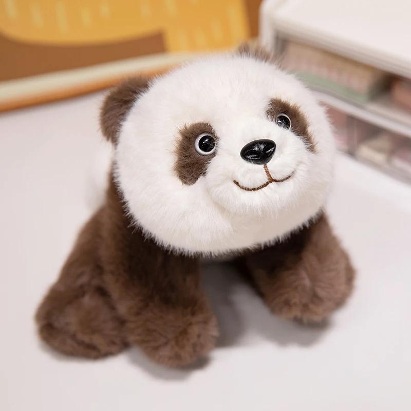 30CM Realistisches Panda-Baby Plüschtier Niedliche Weiche Flauschige Puppe für Kinder Simulation Tier Spielzeug Raumdeko Kissen Weihnachtsgeschenke