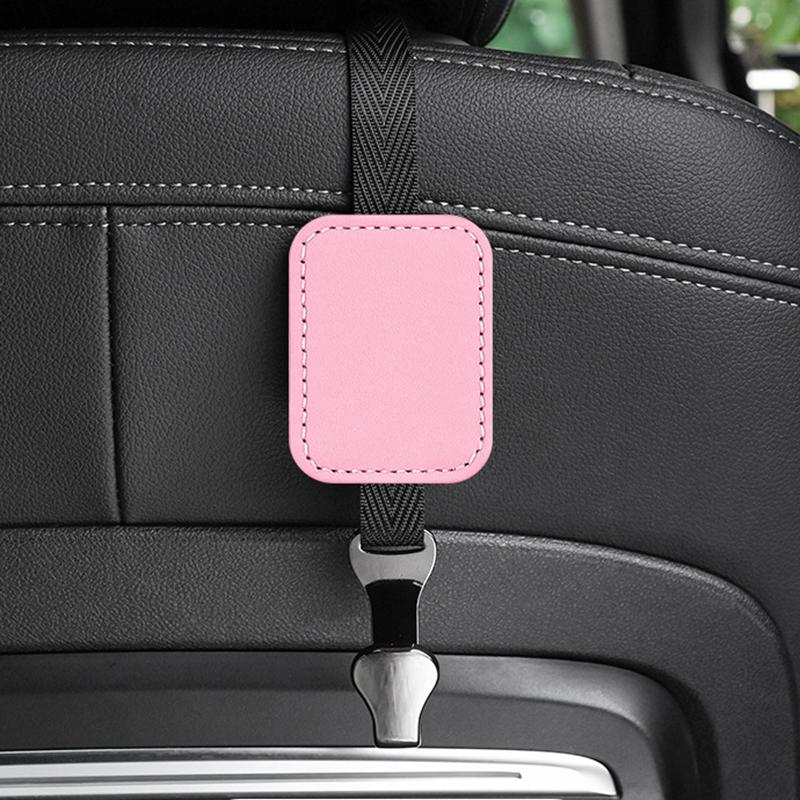1/2Pcs Car Headrest Hooks Suede Seat Back Storage Hook Hanger for Bag Organizer Holder Clip Car Interior Decoration Accessories