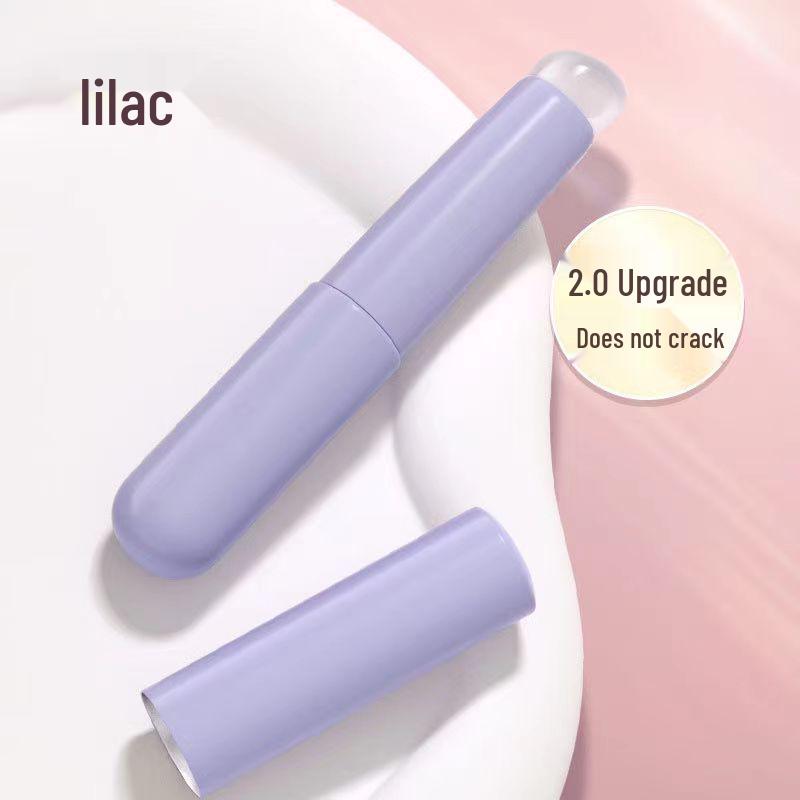 

Портативная силиконовая кисть для губ с крышкой - Круглая головка для помады, тинта и растушевки консилера