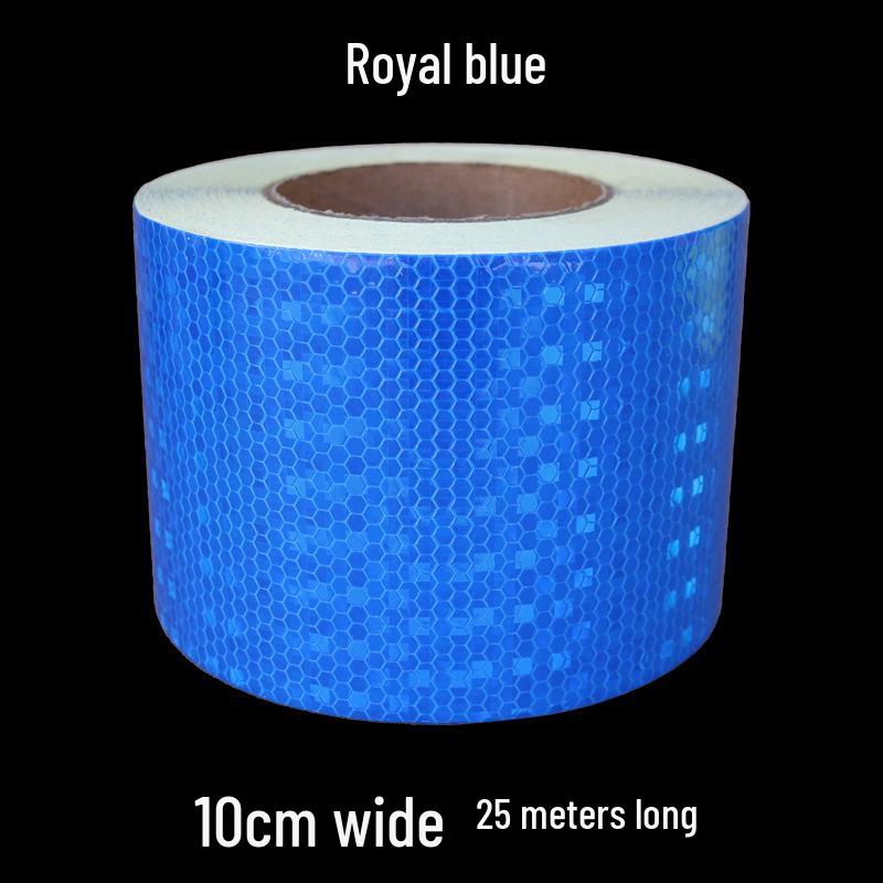 5cm Black Yellow Reflective Honeycomb Arrow Warning Tape Car Sticker