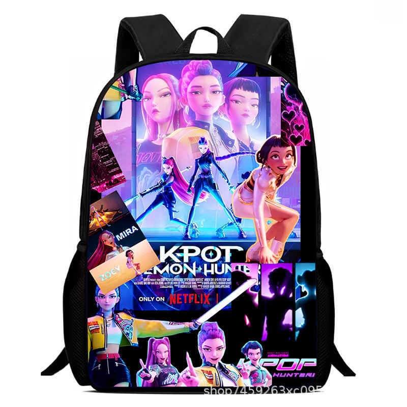 Kpop Witch Hunter School Bag 3D Digital Printing Backpack Children'S Cartoon Backpack