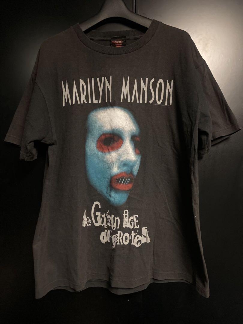 Редкая винтажная хлопковая футболка унисекс Marilyn Manson 90-х Heaven KH5061 S