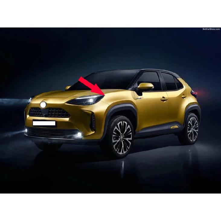 For Toyota Yaris Cross (XP210)    Car Accessories ABS Chrome Headlamp Lamp Eyebrow Trim Molding