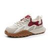 thick-soled leather women's models show their feet and small color matching spring new versatile sports and leisure shoes