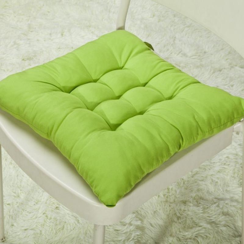 Thickened Dining Chair Seat Pad 46x46cm Slip Proof Chair Cushion for Kitchen Garden Office Multi Color
