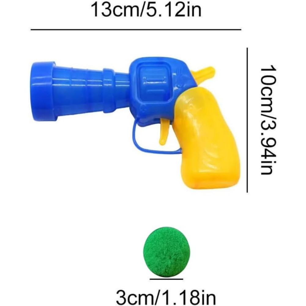 Interactive Cat Toy Launcher with 10 Pom-Pom Balls – Indoor Fetch Gun for Cats