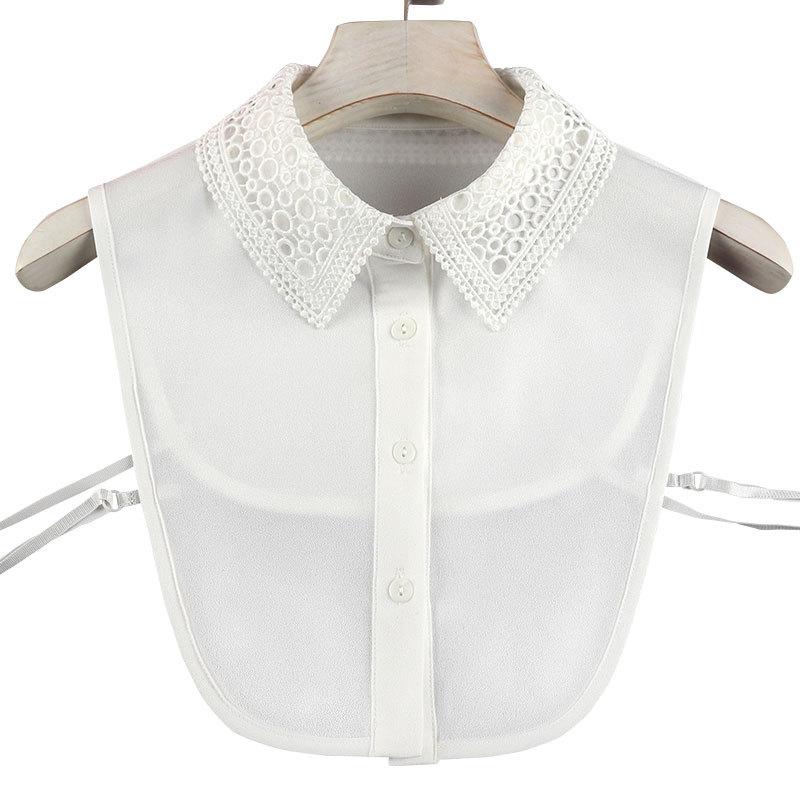 Japan And Korea Versatile Flower Embroidery False Collar Women'S Shirt Collar Shawl False Collar Shirt Clothing Accessories