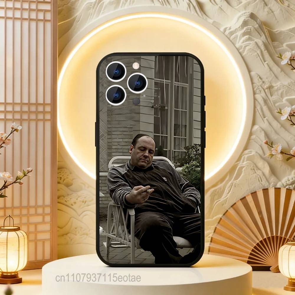 TV The S-Sopranos Tony Phone Case For iPhone 17,16,15,14,13,12,11,Pro,Max,Plus,E,Air,Mini Protective Black Cover
