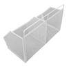 Hanging Kitchen Basket Adhesive Non Drill Wall Mounted Small Wire Storage Food Pantry Bevel 2 Grid