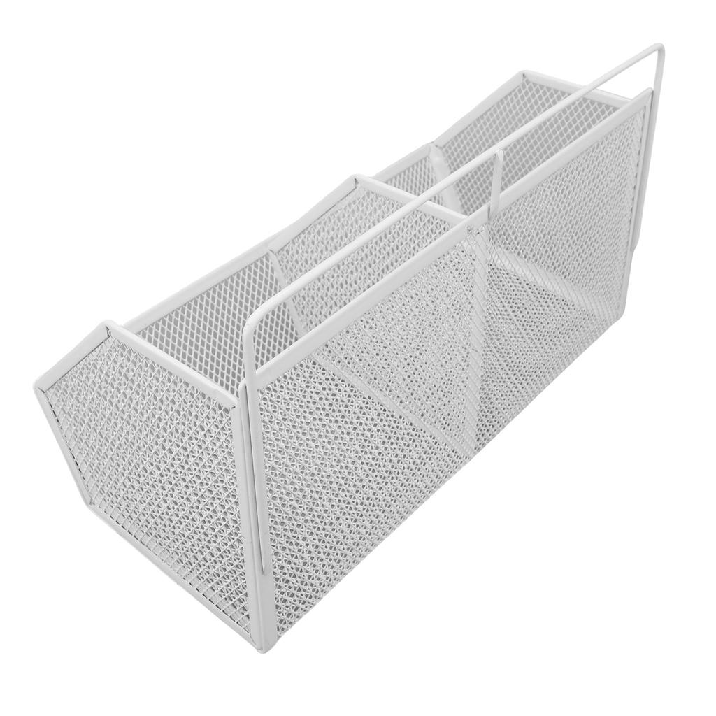 Hanging Kitchen Basket Adhesive Non Drill Wall Mounted Small Wire Storage Food Pantry Bevel 2 Grid