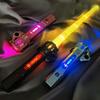 Non-Toxic Children Colorful Glowing Sword Toys Telescopic Music Laser Sword 2-In-1 Rotating Decompression Toy Light Sword Kids Adult Toys