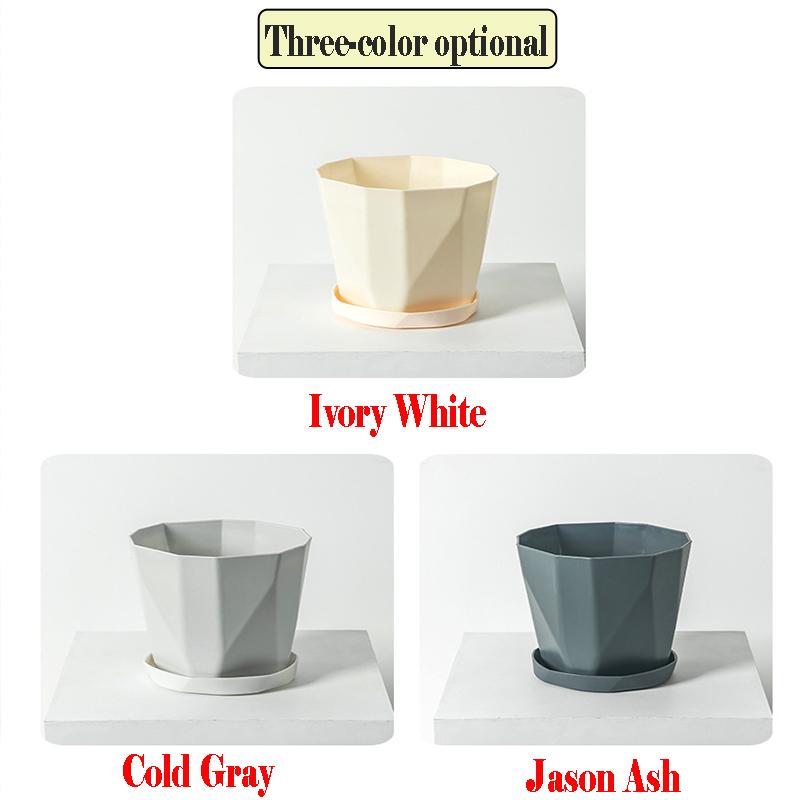 Zesílený severský jednoduchý internetový populární kreativní pryskyřičný květináč na zelené rostliny, sukulenty, plastový