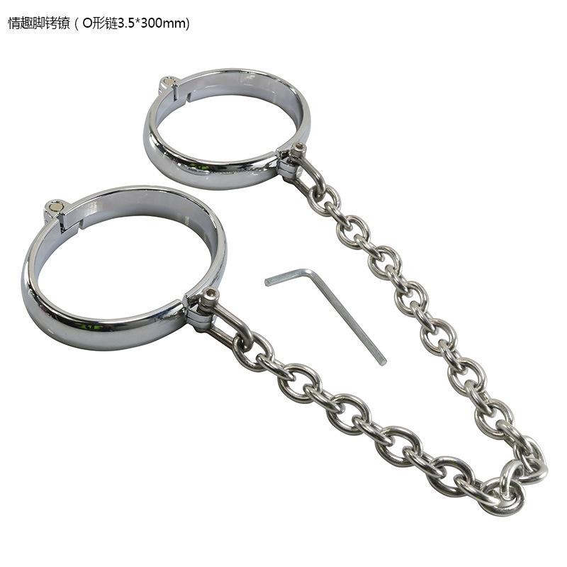 Metal Sexy Ankle Ring Men's and Women's Sex Toys Game Props Slave Training with 3.5mm Wire Diameter Stainless Steel Chain