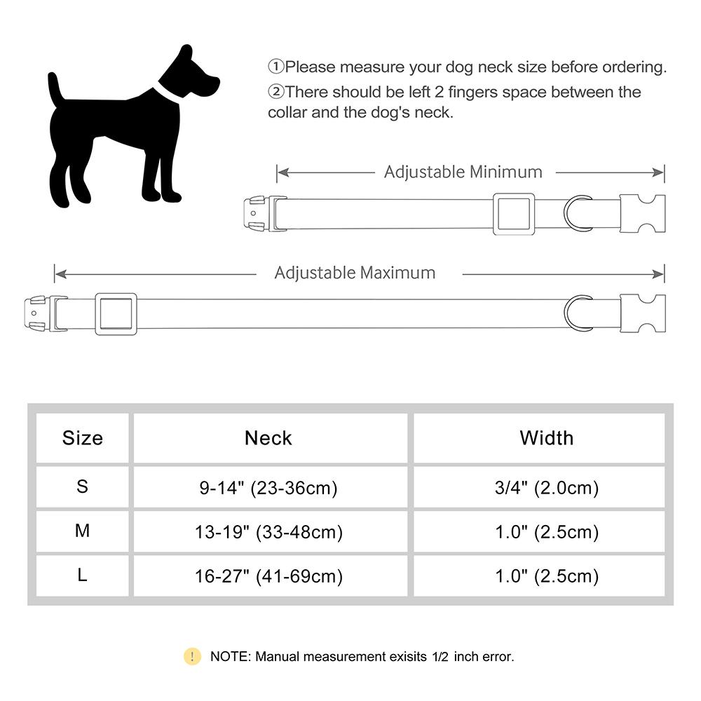 Custom Dog Collar Free Engraved Pet ID Collars PU Leather Dogs Necklace Soft for Small Medium Large Dogs Chihuahua Adjustable