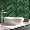 10Pcs Wall Stickers Dark Green Leaf Pattern Easy to Paste Anti-Slip Wall Decals Living Room Bedroom Kitchen Decor