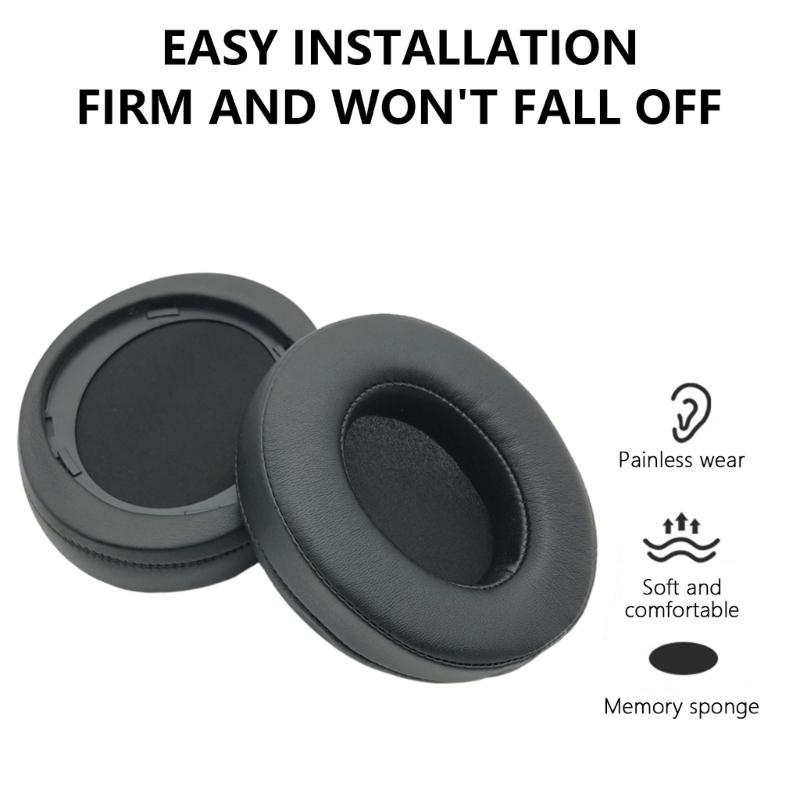 1 Par Almofada de Ouvido Earpad Almofada de Espuma de Memória Capa de Substituição para Fones de Ouvido com Fio SHP9600 SHP9500 Acessórios