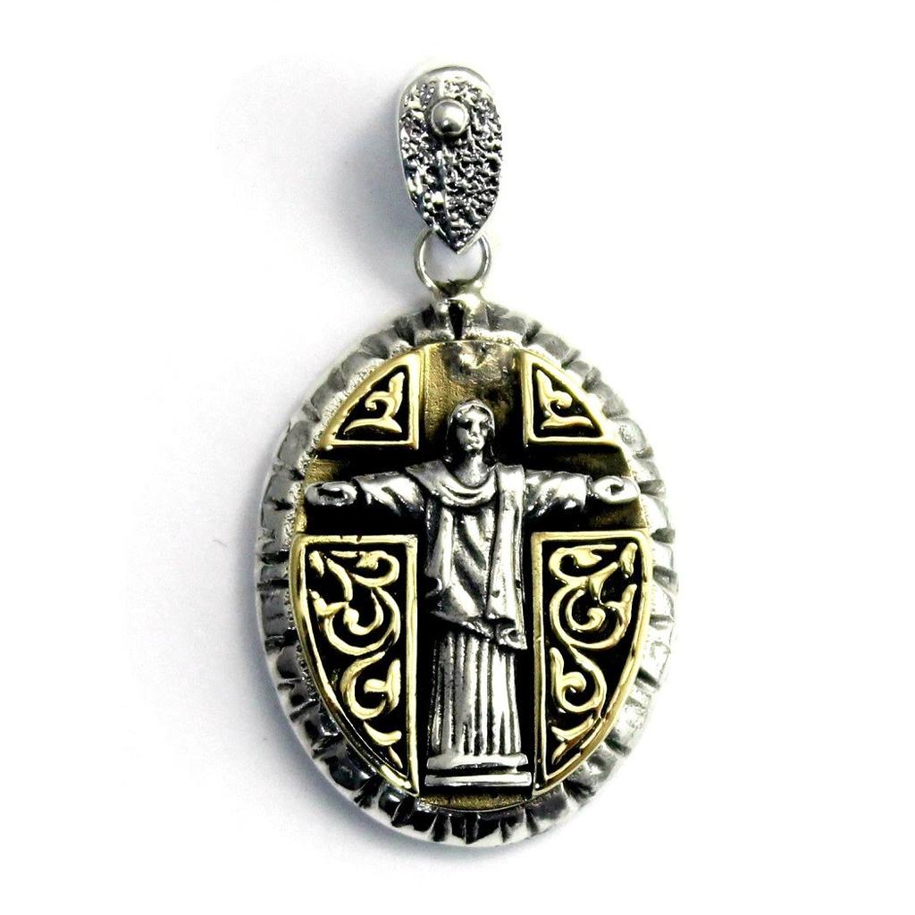 [goodvibrations] Corcovado Christ Christian Silver Pendant Top Rio Brazil