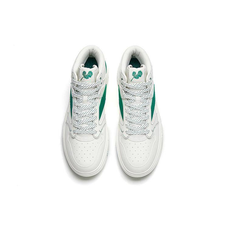 Anta Streetwear Collection Textile, Synthetic Leather Slip Resistant Cushioning Abrasion Resistant High top 112238065S-1