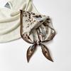 Leopard Print Silk Scarf Cotton Silk Scarf Triangle Scarf With Shirt Tie Neck Scarf High-End Shawl Triangle Scarf Belt Women