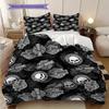 Biancheria da letto vintage Harley-Davidson con bandiera americana(1 * copripiumino + 2 * federa, senza nucleo) Set biancheria da letto Regalo di Natale per compleanno Morbido e confortevole