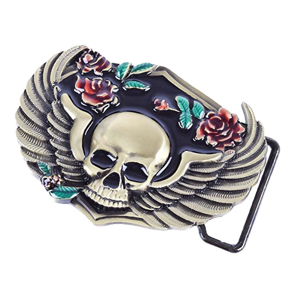 Vintage Gothic Western Indian Rodeo Belt Buckle for Men Cowboy Leather Jean