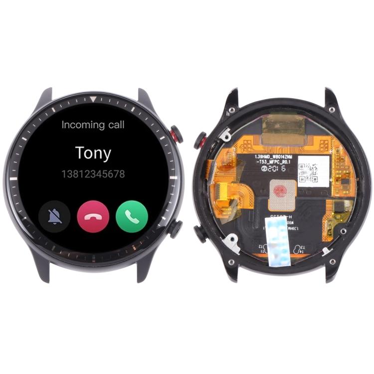 

Original LCD Screen For Amazfit GTR 2 Digitizer Full Assembly With Frame чорний