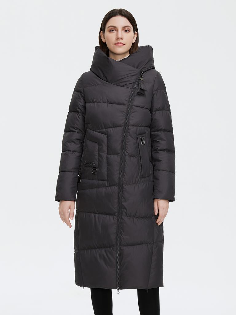 Cinemore New Winter Down Jacket Women Long Thick Coat Hooded Puffer Warm Female Brand Cotton Clothes Elegant Retro Parka 8197