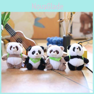 Charming Cute Panda Plush Keychain Pp Cotton Stuffed Animal Key Ring