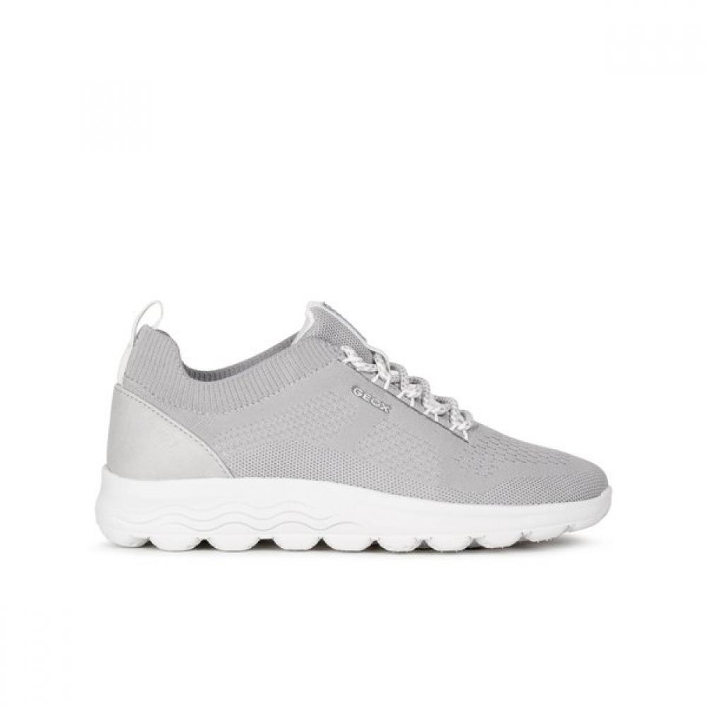 Geox Women S Comfort Knit SneakerS Light Gray w1x5nua1S73