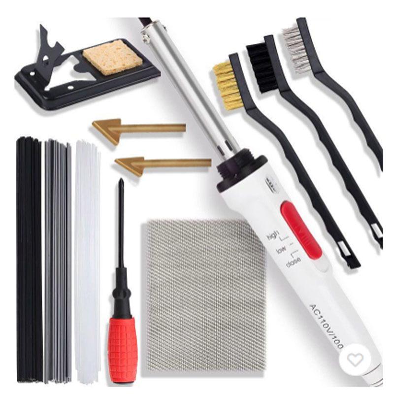 Electric Soldering Iron for Car Bumper Repair: Plastic Crack Welding and Auto Maintenance Tool Kit