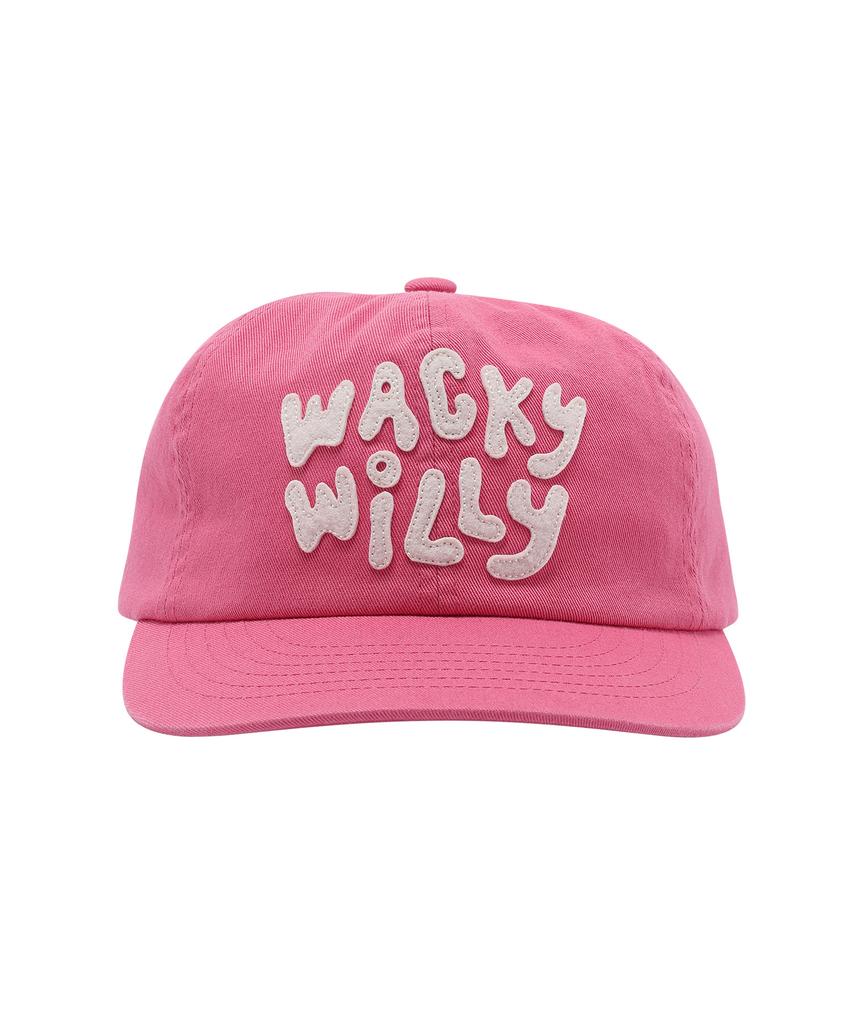 WACKY WILLY Applique Logo Half-Curve Cap (3 Colors)