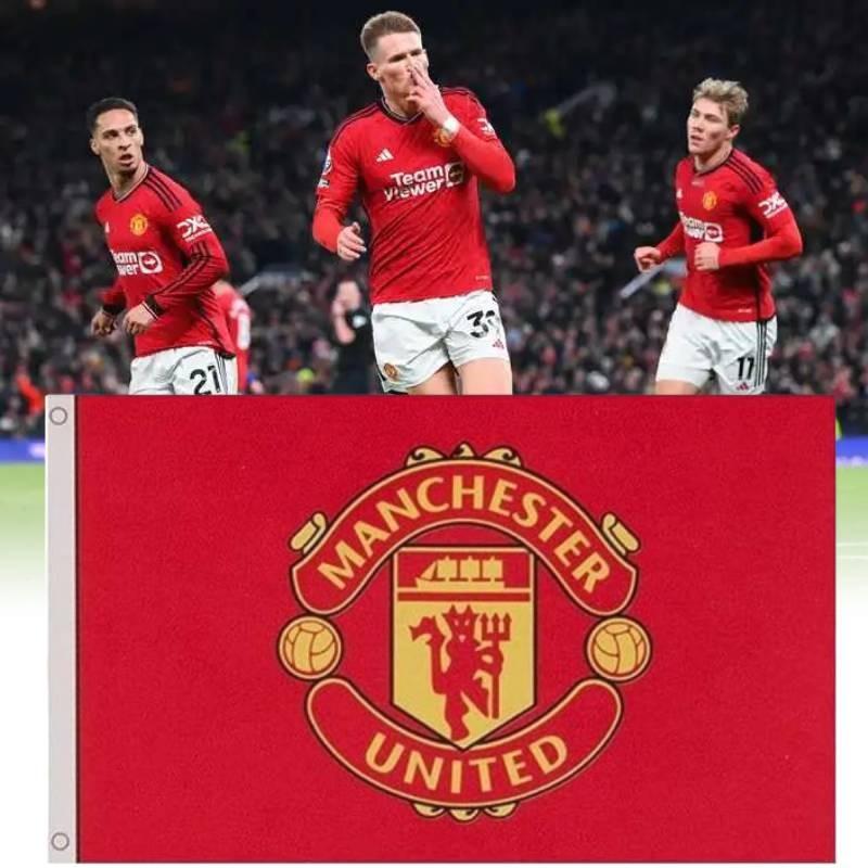 Farbenfrohe Manchester United Flagge (90 x 150 cm) – Perfekt für Fans und jeden Anlass