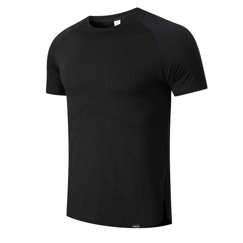 Men's Quick-Dry Short Sleeve Fitness T-Shirt - Casual Round Neck Activewear