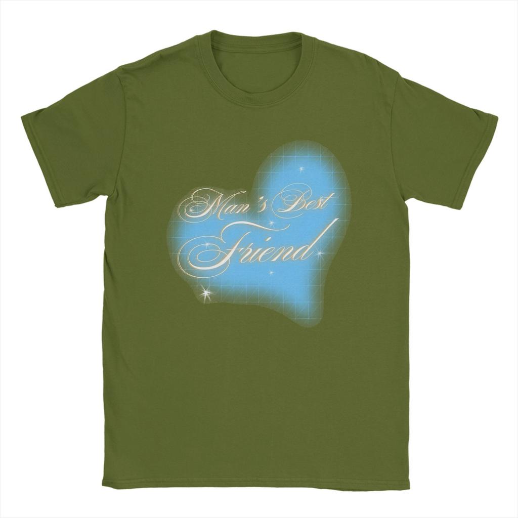 T-shirt da uomo L'amico migliore dell'uomo Sabrina Carpenter Divertente 100% Cotone T-shirt Manica Corta T-shirt Girocollo Top Taglie Forti