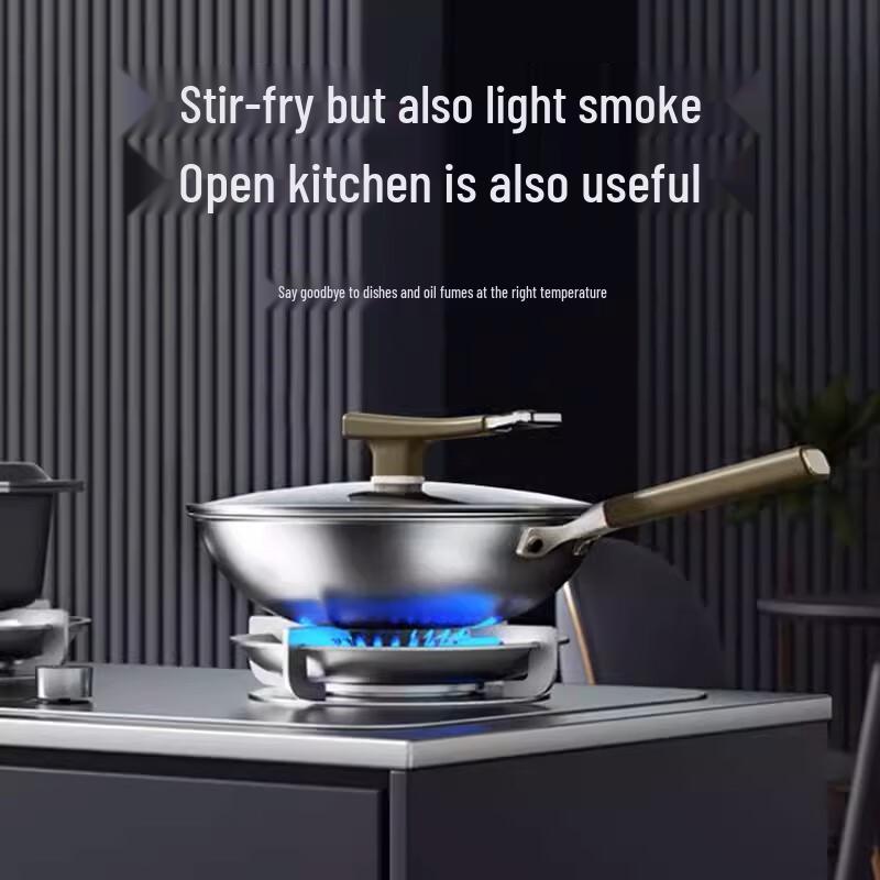 Chuidahuang 34cm Mehrschichtiger Titan-Wok